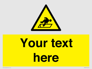 Custom Warning Hatch Sign